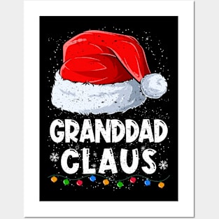 Granddad Claus Christmas Santa Family Matching Pajama Posters and Art